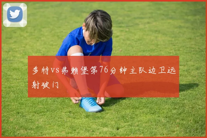 多特vs弗赖堡第76分钟主队边卫远射破门